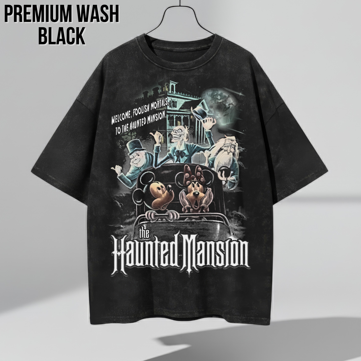 Vintage Disney Haunted Mansion Tee - Mickey Minnie Disney Shirt