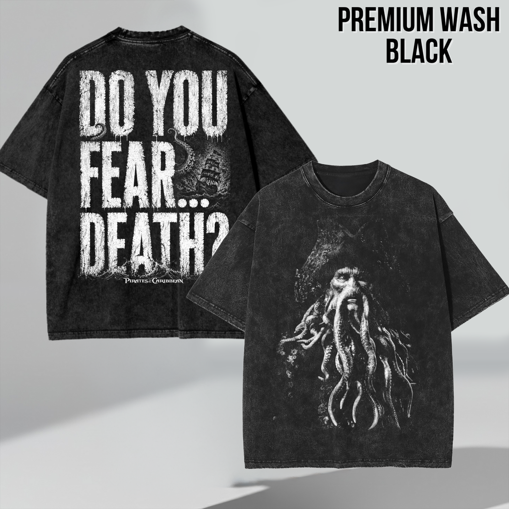Davy Jones Shirt – Pirates of the Caribbean Davy Jones Do You Fear Death Double Sided Tee, Davy Jones Fan Gift, Pirates Villain Graphic Shirt, Disney Pirates Shirt