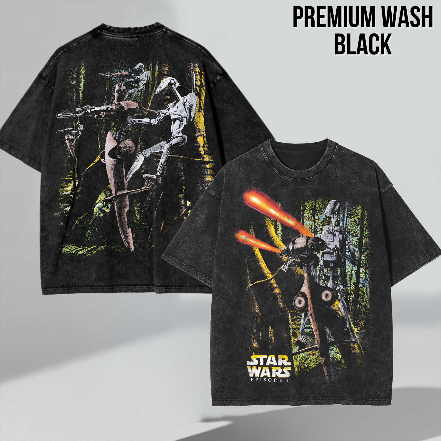 Star Wars Episode I Shirt – Star Wars The Phantom Menace Battle Droid STAP Double Sided Tee, Star Wars Fan Gift, Episode I Graphic Shirt, Star Wars Prequel Shirt