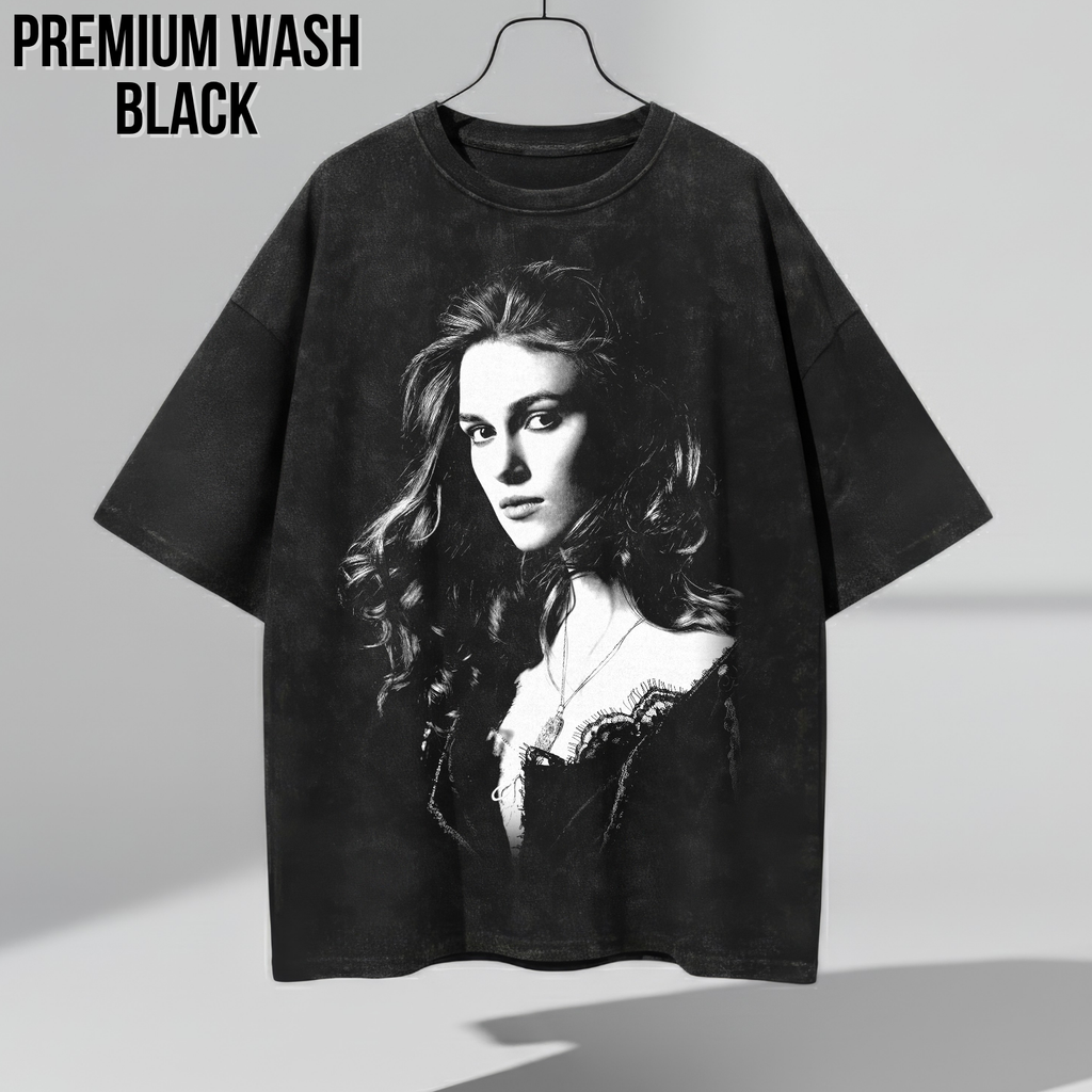 Elizabeth Swann Shirt – Fluch der Karibik Elizabeth Swann Portrait T-Shirt, Keira Knightley Piraten Fan Geschenk, Elizabeth Swann Grafik Shirt, Disney Piraten Shirt