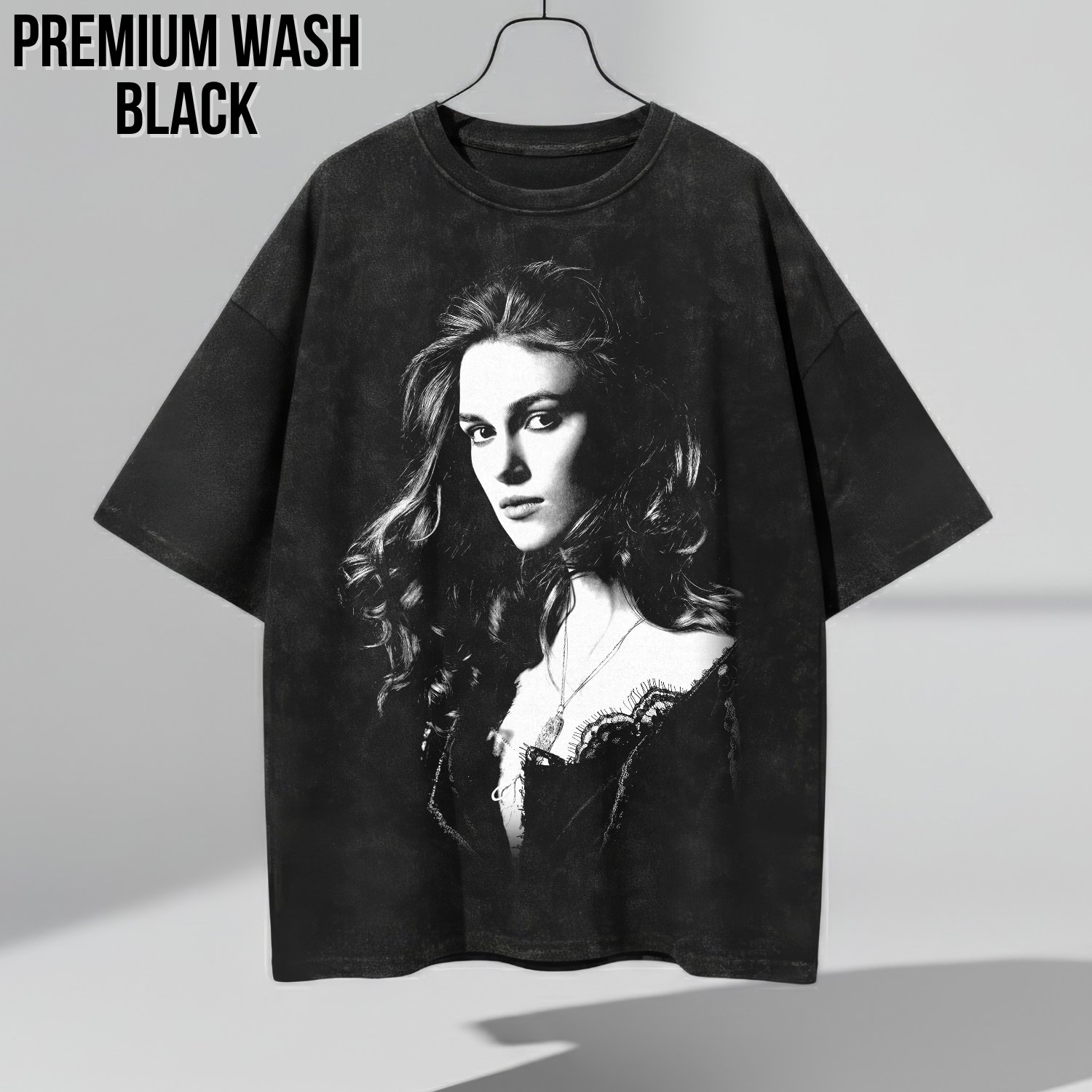 Elizabeth Swann Shirt – Fluch der Karibik Elizabeth Swann Portrait T-Shirt, Keira Knightley Piraten Fan Geschenk, Elizabeth Swann Grafik Shirt, Disney Piraten Shirt