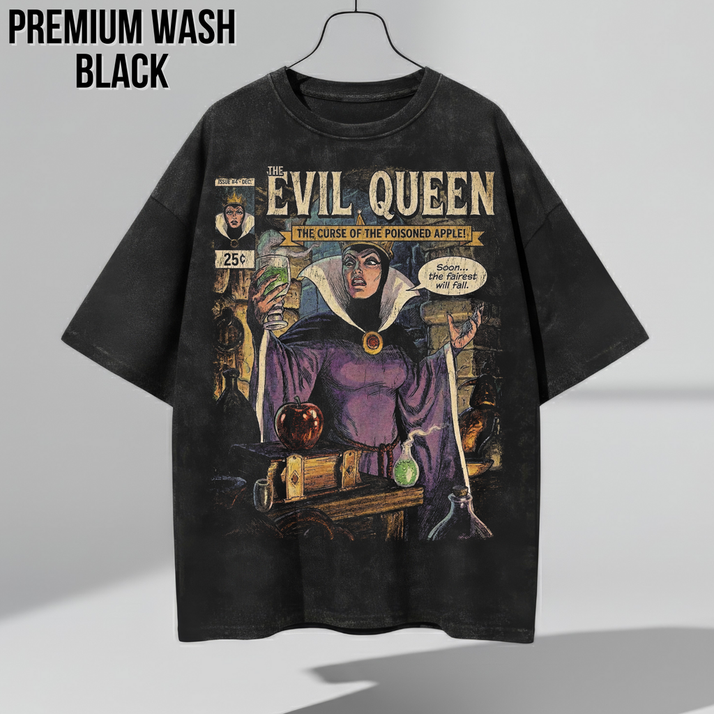 Evil Queen Snow White Poisoned Apple Shirt - Vintage Disney Villains Tee