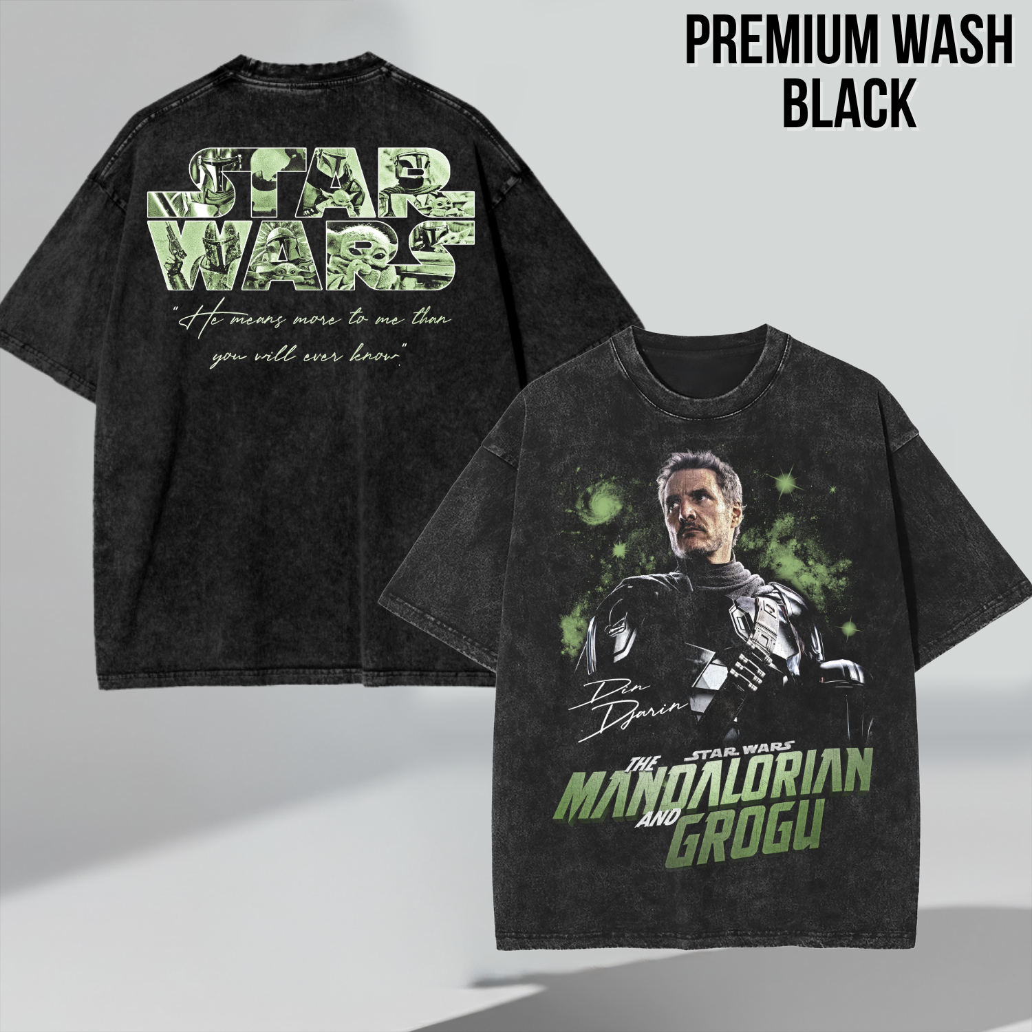 Mandalorian & Grogu Shirt – Star Wars Vintage Tee