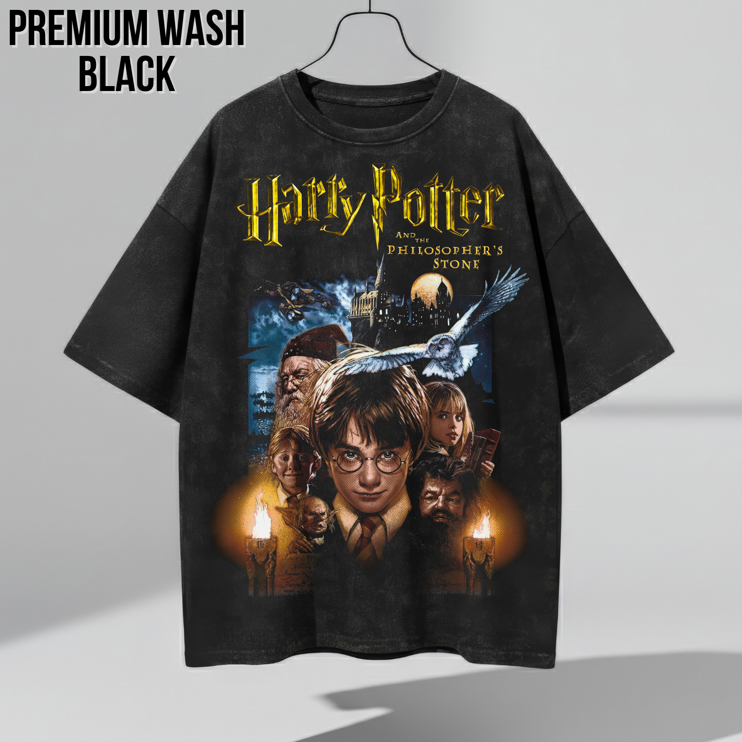 Harry Potter Philosopher’s Stone Shirt – Vintage Hogwarts Graphic Tee