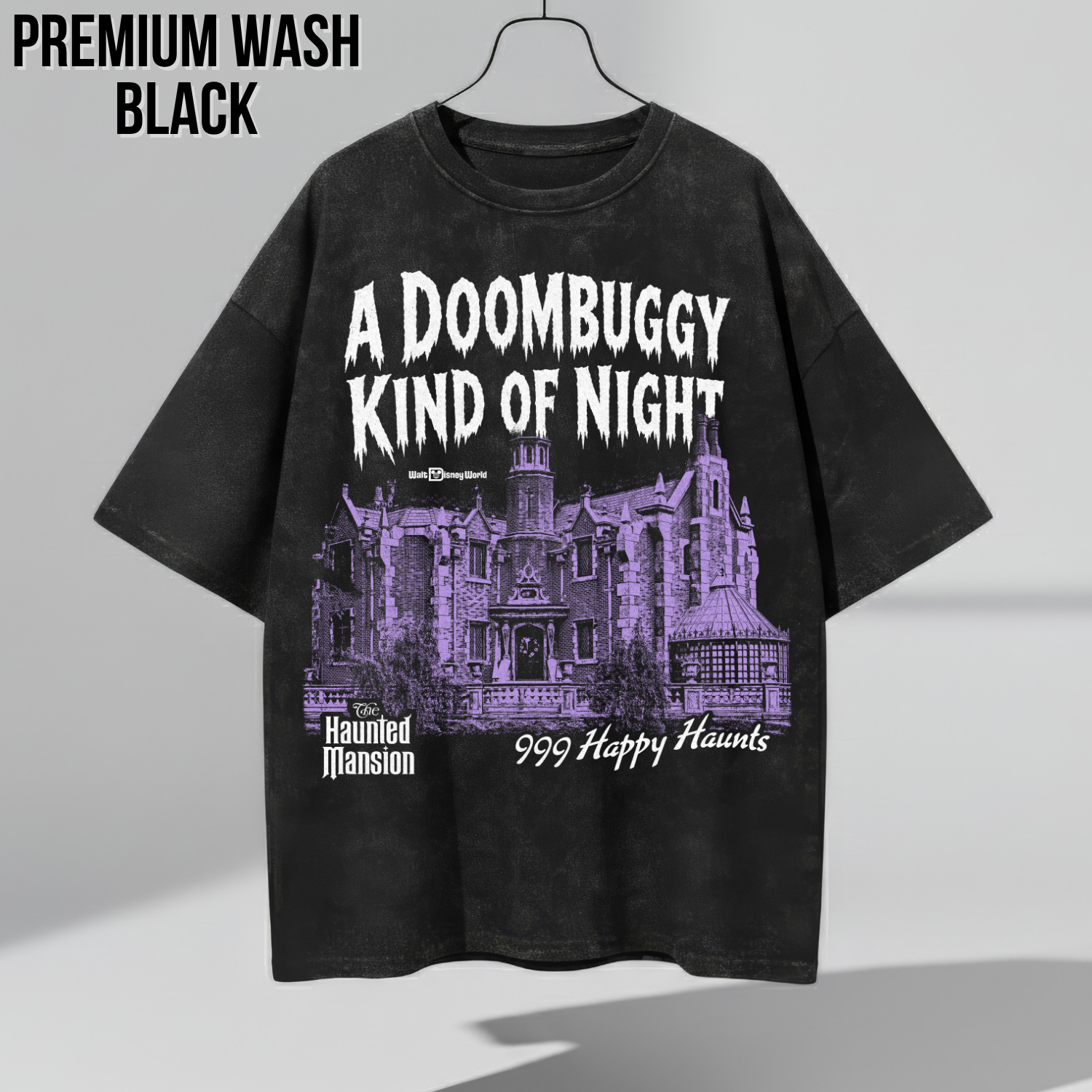 Haunted Mansion Shirt – A Doombuggy Kind of Night Haunted Mansion Tee, 999 Happy Haunts Graphic Shirt, Disney Haunted Mansion Fan Gift, Walt Disney World Halloween Shirt