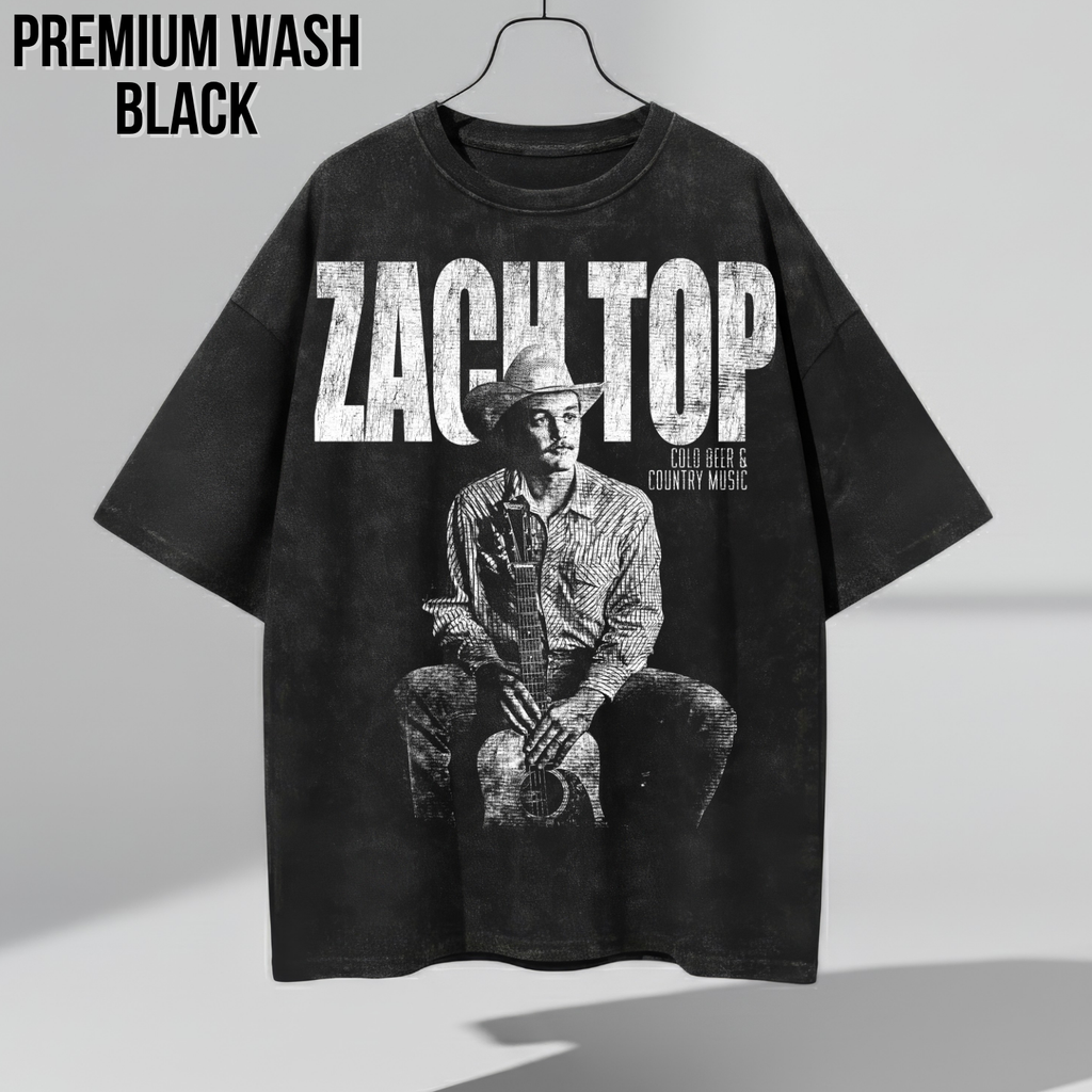 Vintage Zach Top Shirt – Cold Beer & Country Music Tee