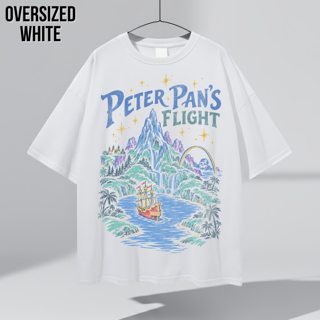 Peter Pan's Flight Shirt – Disney Peter Pan's Flight Neverland Vintage Graphic Shirt, Pirate Ship Ride Tee, Disney Parks Fan Gift, Disneyland Attraction Merch