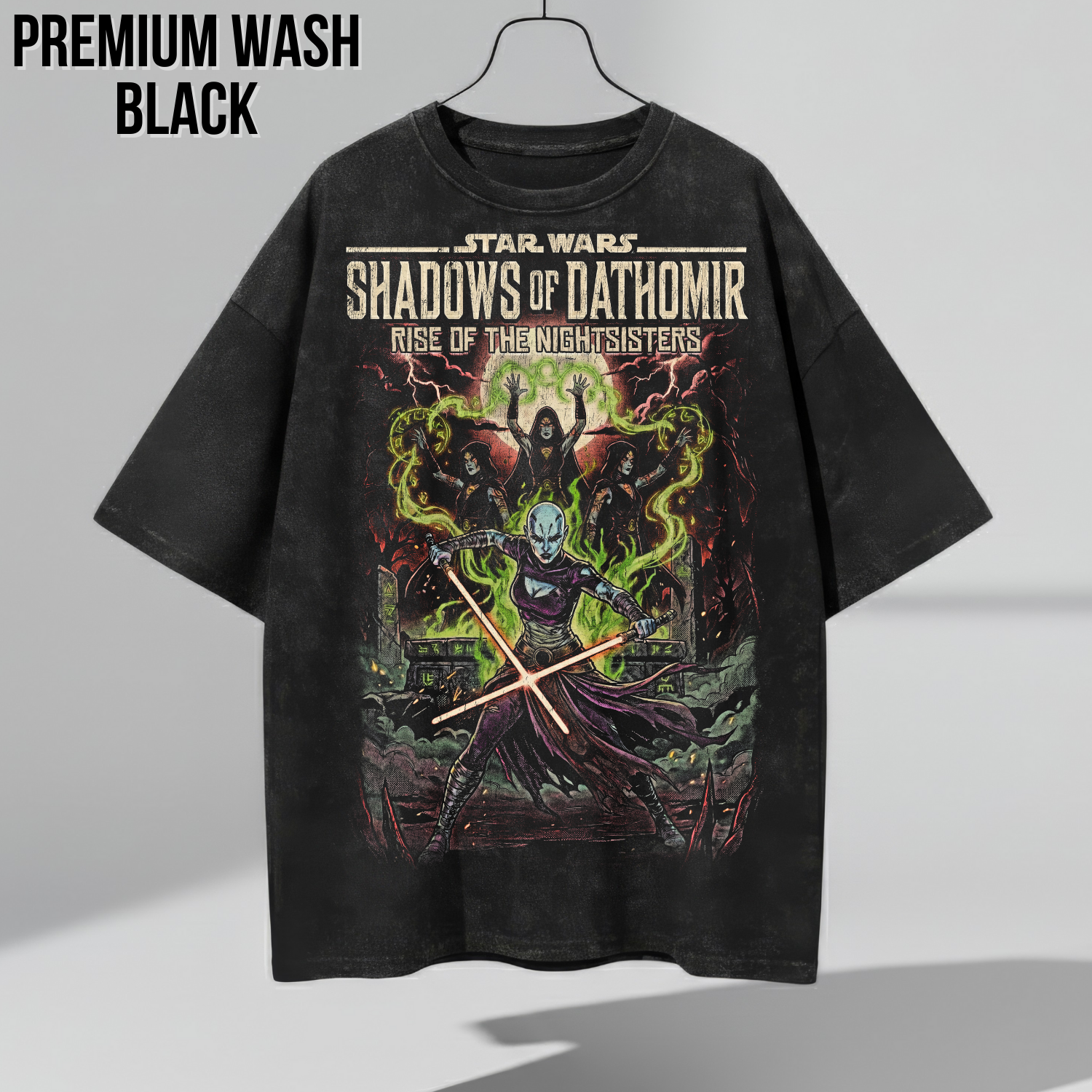 Star Wars Shadows of Dathomir Shirt – Asajj Ventress Nightsisters Vintage Comic Tee