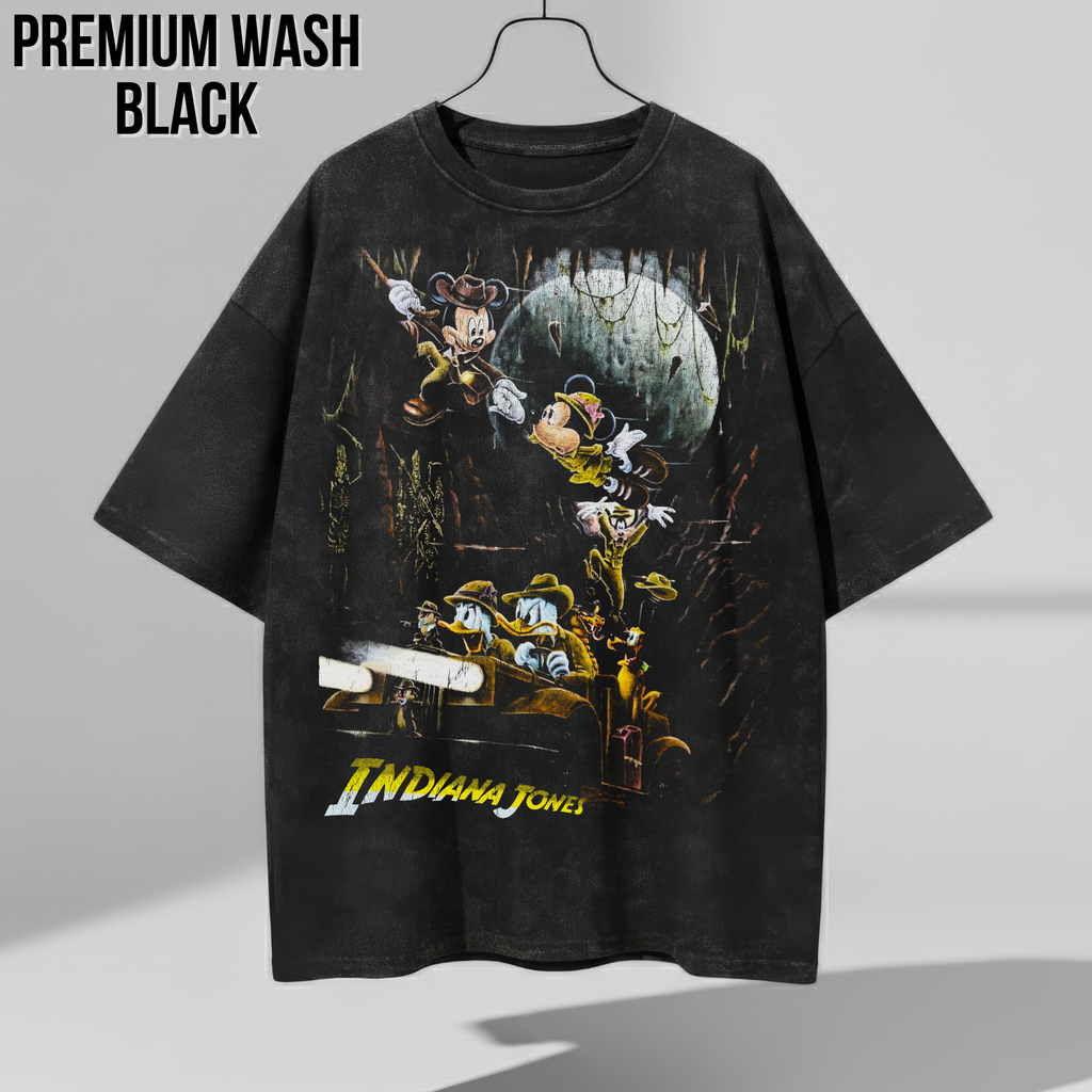 Mickey & Friends Indiana Jones Disney Shirt -  Vintage Disney Indiana Jones Ride Shirt