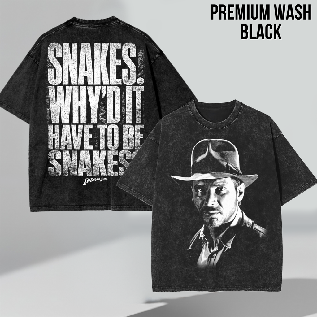 Vintage Indiana Jones Shirt: Snakes Why'd It Have To Be Snakes Tee, Raiders of the Lost Ark Shirt, Indiana Jones Movie Gift, Adventure Tee