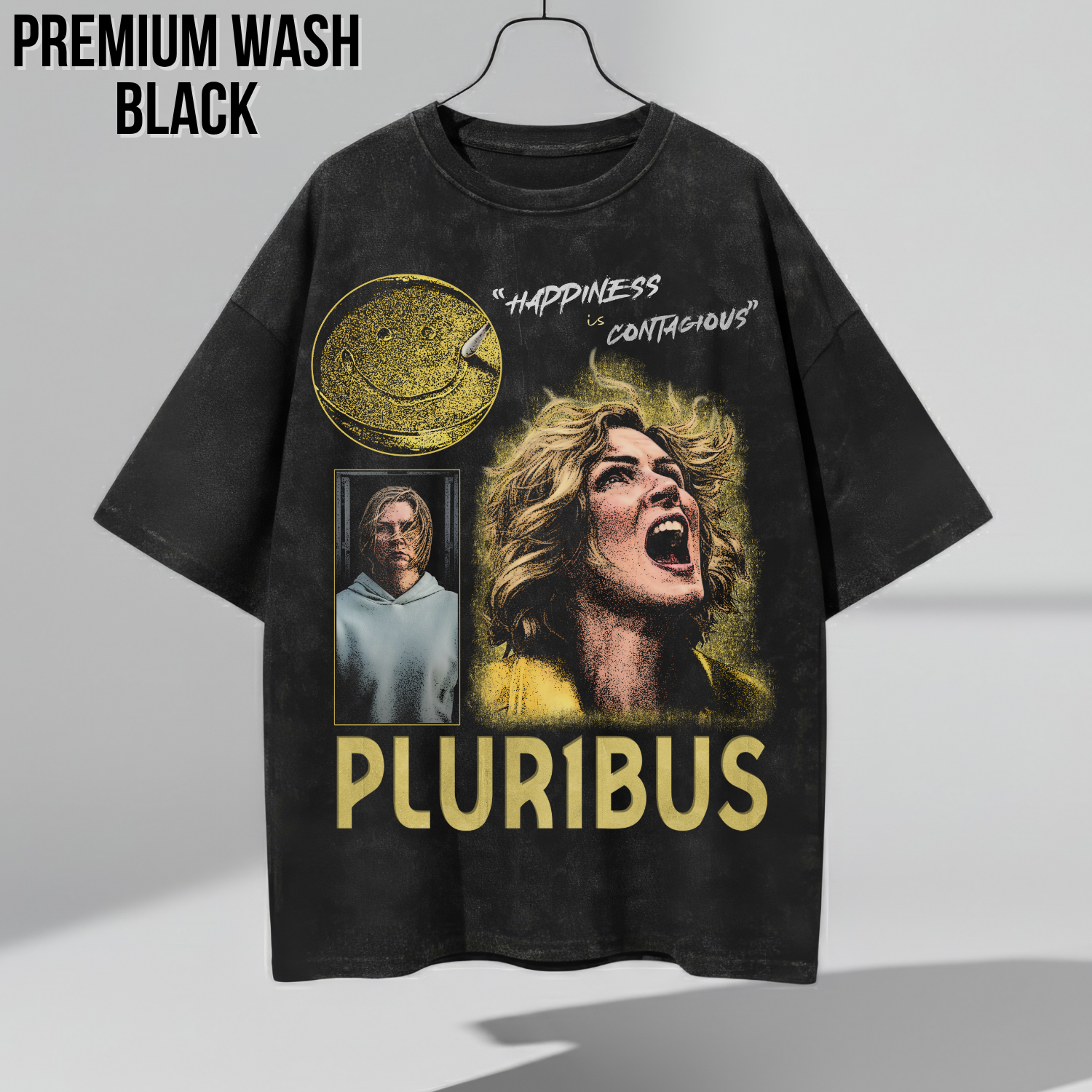 Pluribus Show T-Shirt – Happiness Is Contagious Graphic Tee