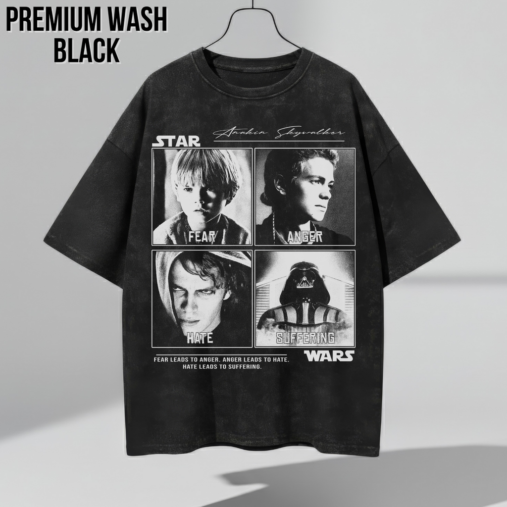 Anakin Skywalker Evolution Tee | Star Wars Prequels Vintage Style Shirt