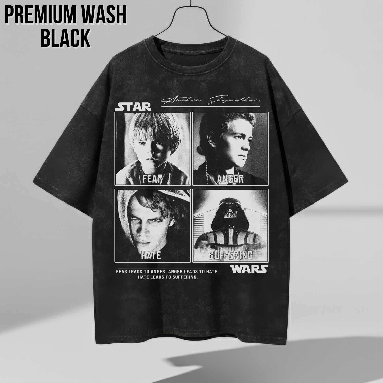 Anakin Skywalker Evolution Tee | Star Wars Prequels Vintage Style Shirt