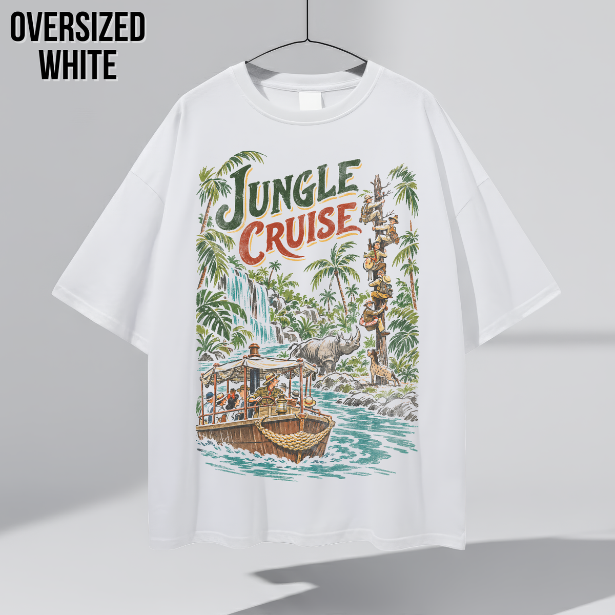 Jungle Cruise Shirt – Disney Jungle Cruise Vintage Graphic Shirt, Skipper Ride Scene Tee, Disney Parks Fan Gift, Disneyland Attraction Merch