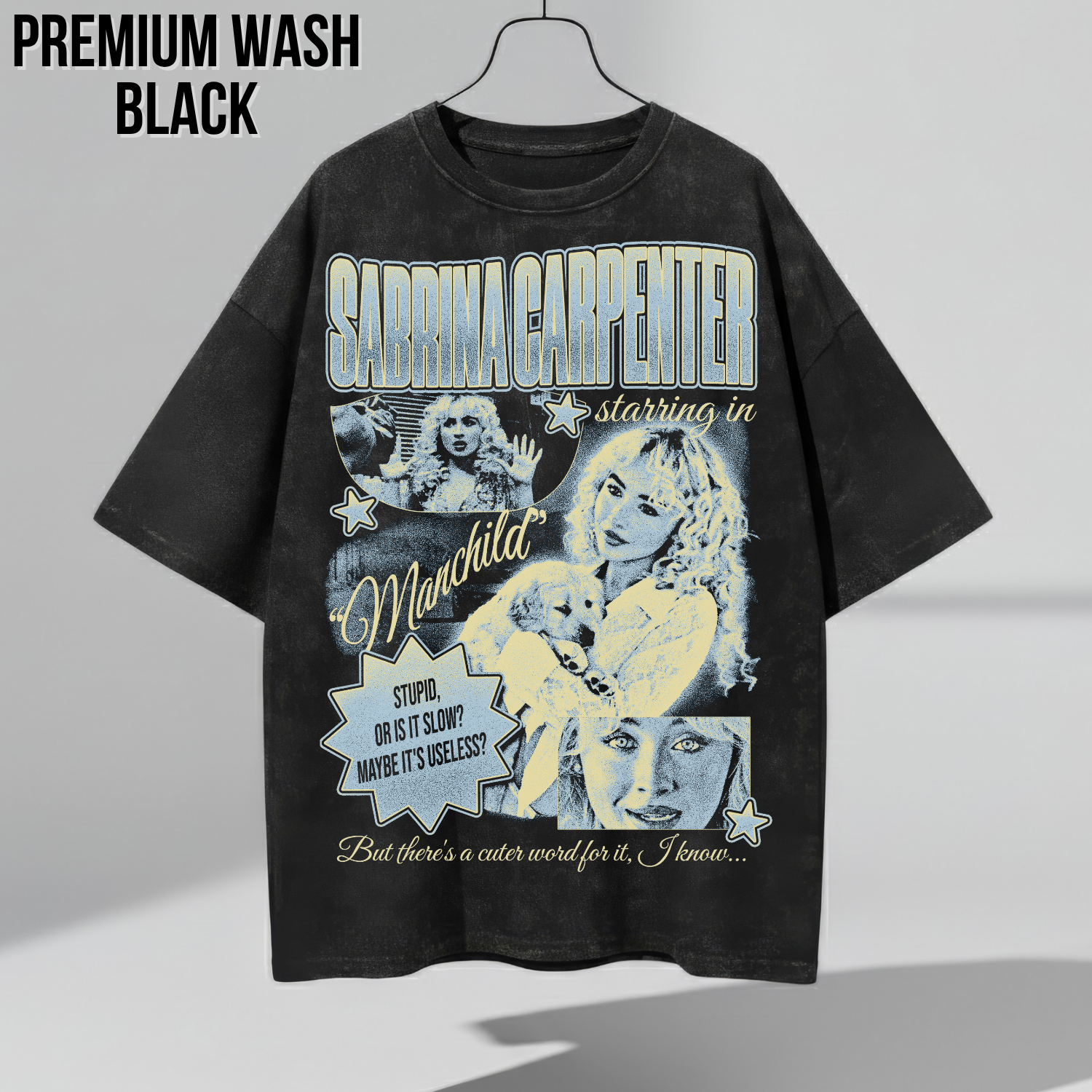 Sabrina Carpenter “Manchild” Vintage Graphic Shirt | Man's Best Friend Album