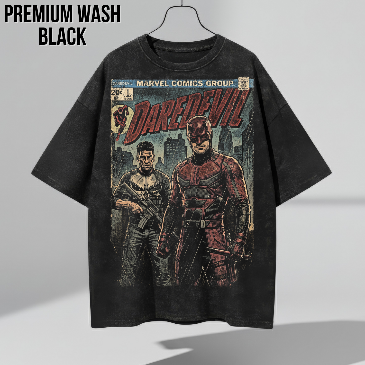 Vintage Daredevil Comic Shirt: Marvel Punisher Tee