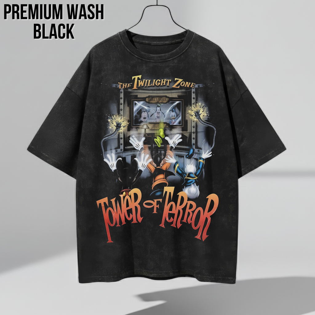 Vintage Tower of Terror Shirt – Disney Ride Tee with Mickey Donald Goofy