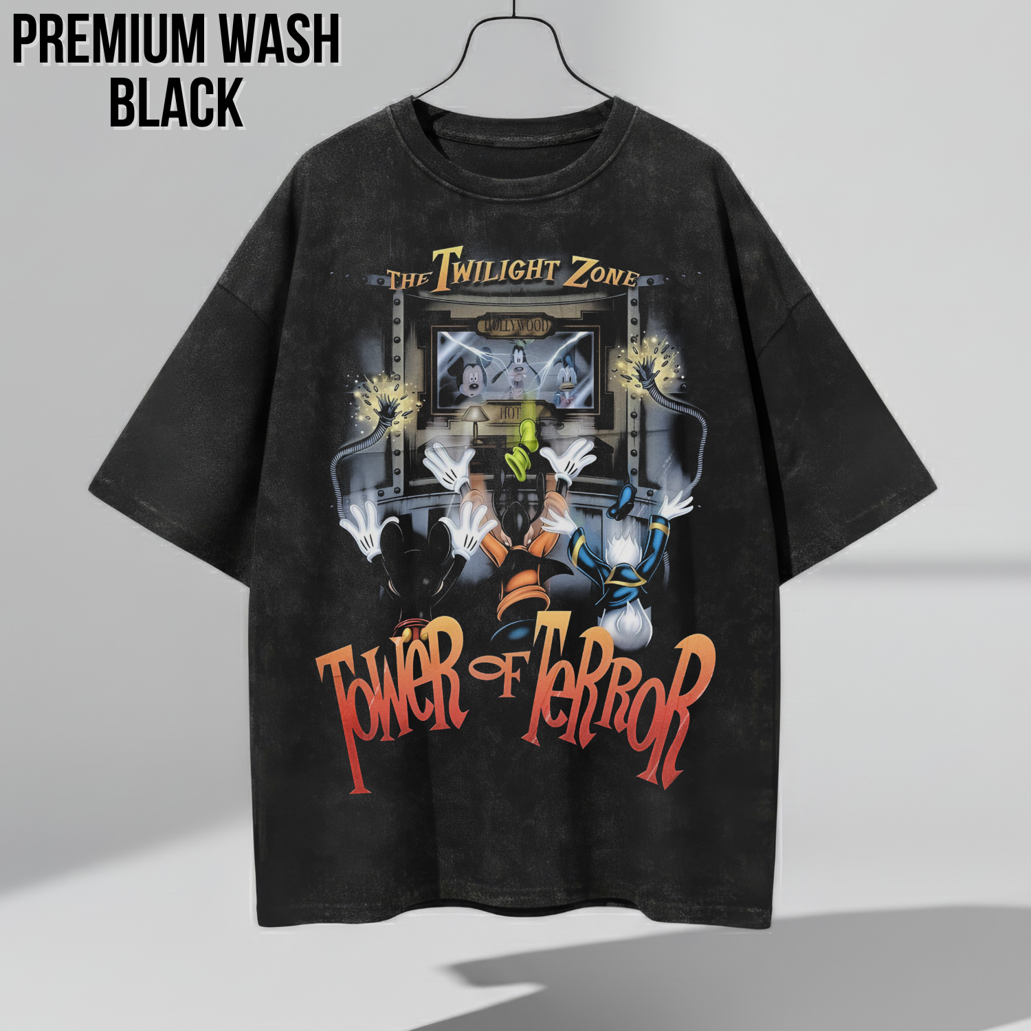 Vintage Tower of Terror Shirt – Disney Ride Tee with Mickey Donald Goofy