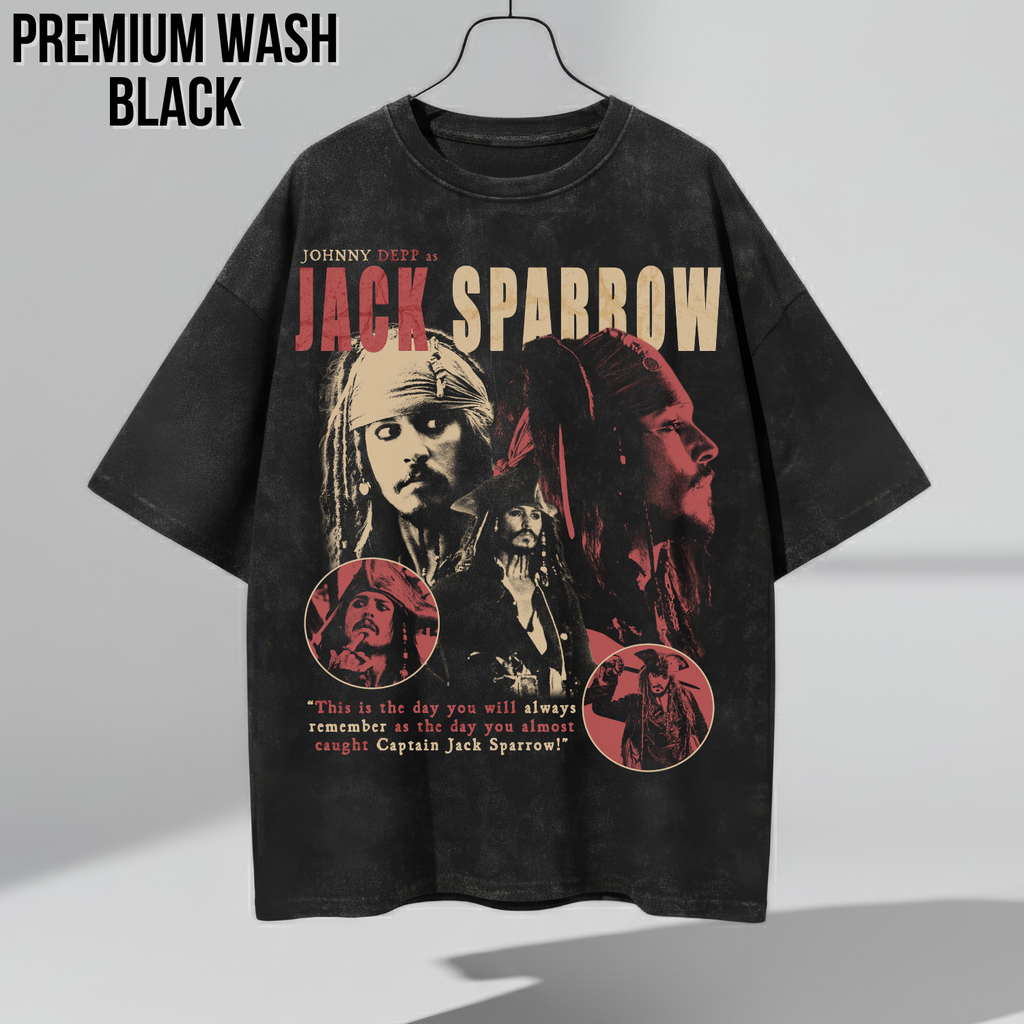 Jack Sparrow Shirt – Johnny Depp as Jack Sparrow Collage Tee, Pirates of the Caribbean Fan Gift, Captain Jack Sparrow Graphic Shirt, Disney Pirates Shirt
