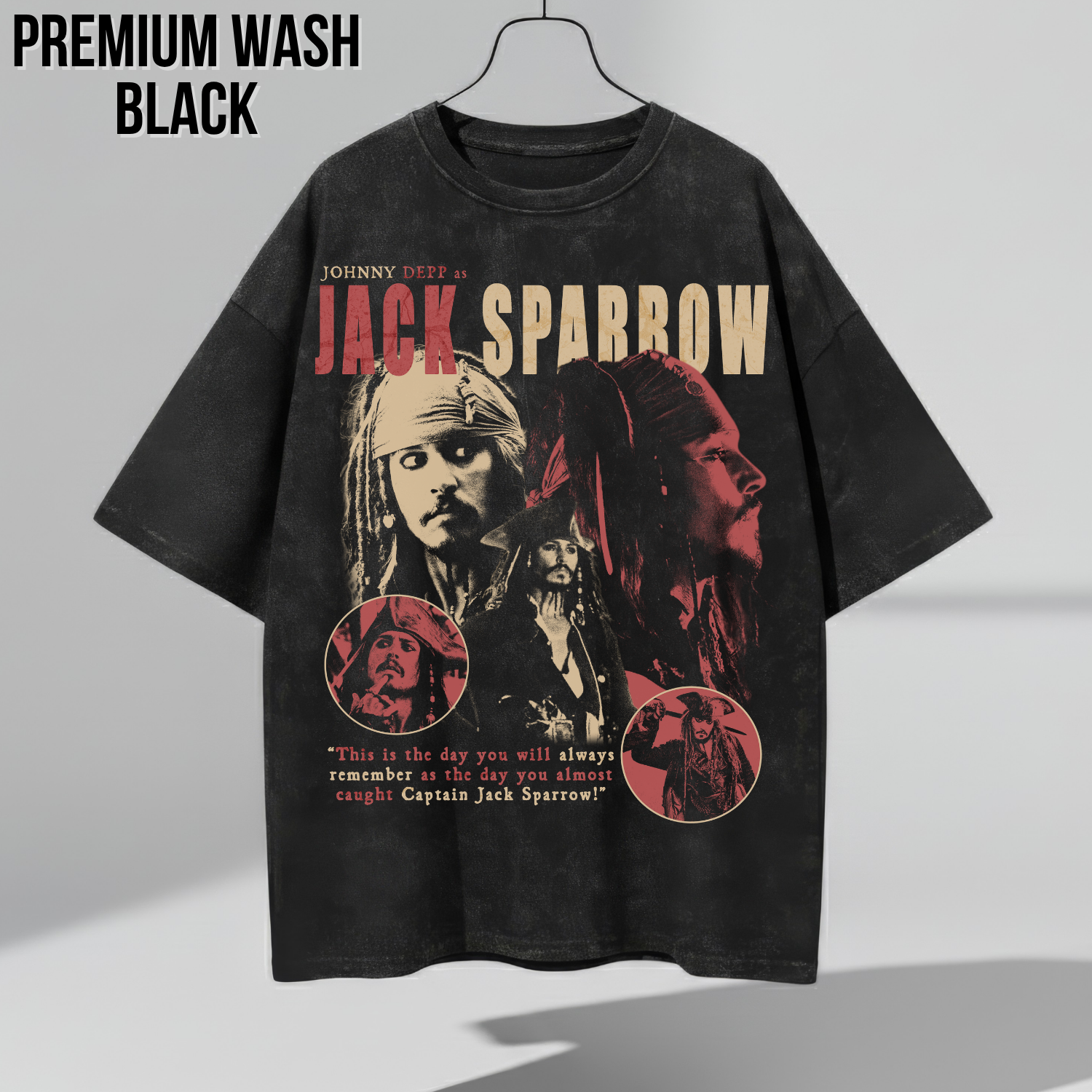 Jack Sparrow Shirt – Johnny Depp as Jack Sparrow Collage Tee, Pirates of the Caribbean Fan Gift, Captain Jack Sparrow Graphic Shirt, Disney Pirates Shirt