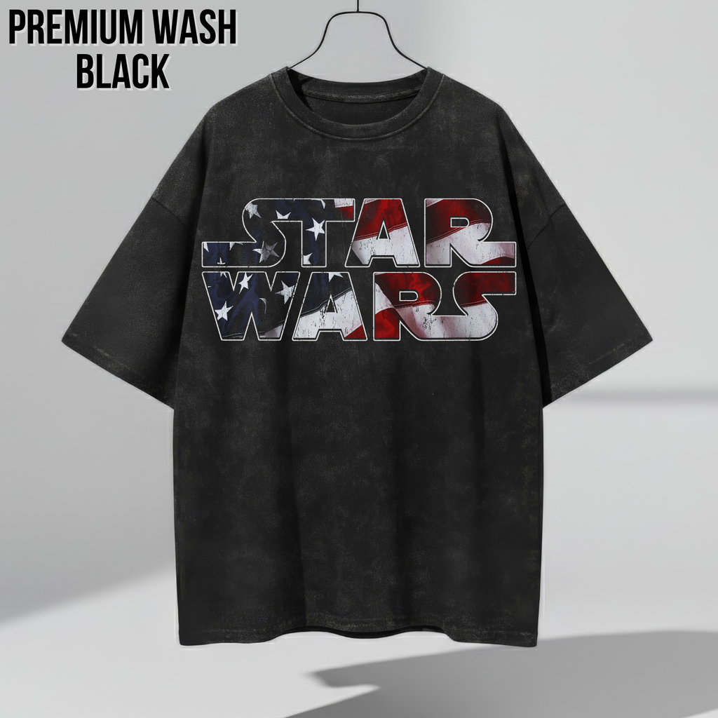 Star Wars Shirt – American Flag Logo Graphic Tee, Star Wars Fan Gift, 4th of July Star Wars Shirt, Galaxy's Edge Disney Shirt