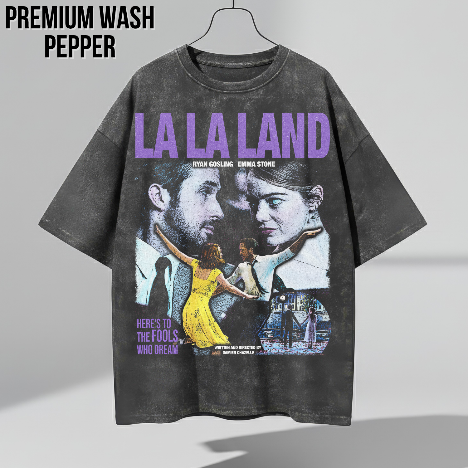 Retro La La Land Shirt - Ryan Gosling Emma Stone Movie Shirt