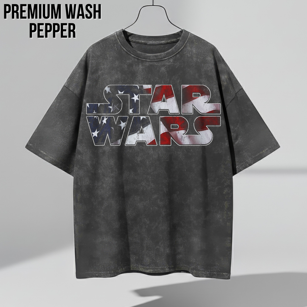 Star Wars Shirt – American Flag Logo Graphic Tee, Star Wars Fan Gift, 4th of July Star Wars Shirt, Galaxy's Edge Disney Shirt