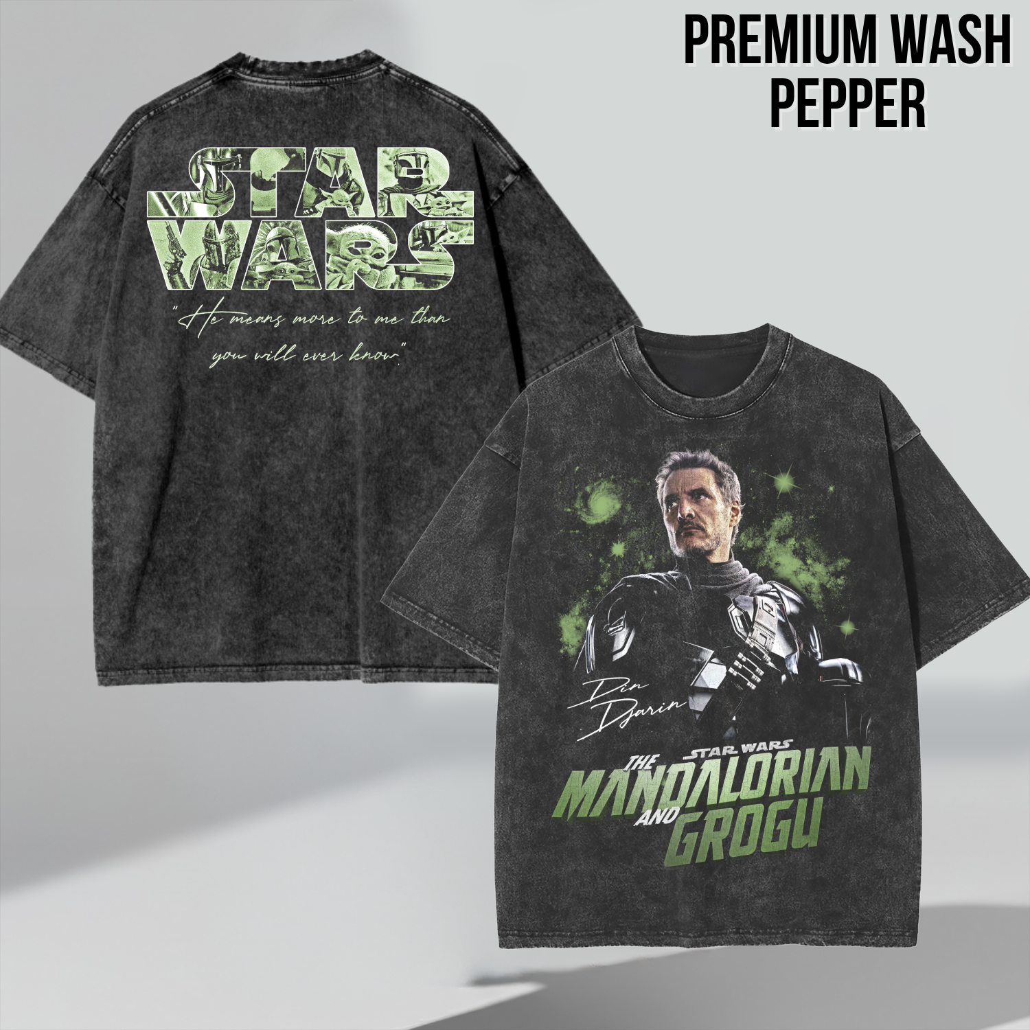 Mandalorian & Grogu Shirt – Star Wars Vintage Tee