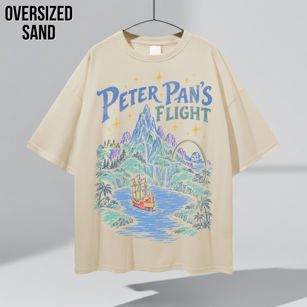 Peter Pan's Flight Shirt – Disney Peter Pan's Flight Neverland Vintage Graphic Shirt, Pirate Ship Ride Tee, Disney Parks Fan Gift, Disneyland Attraction Merch