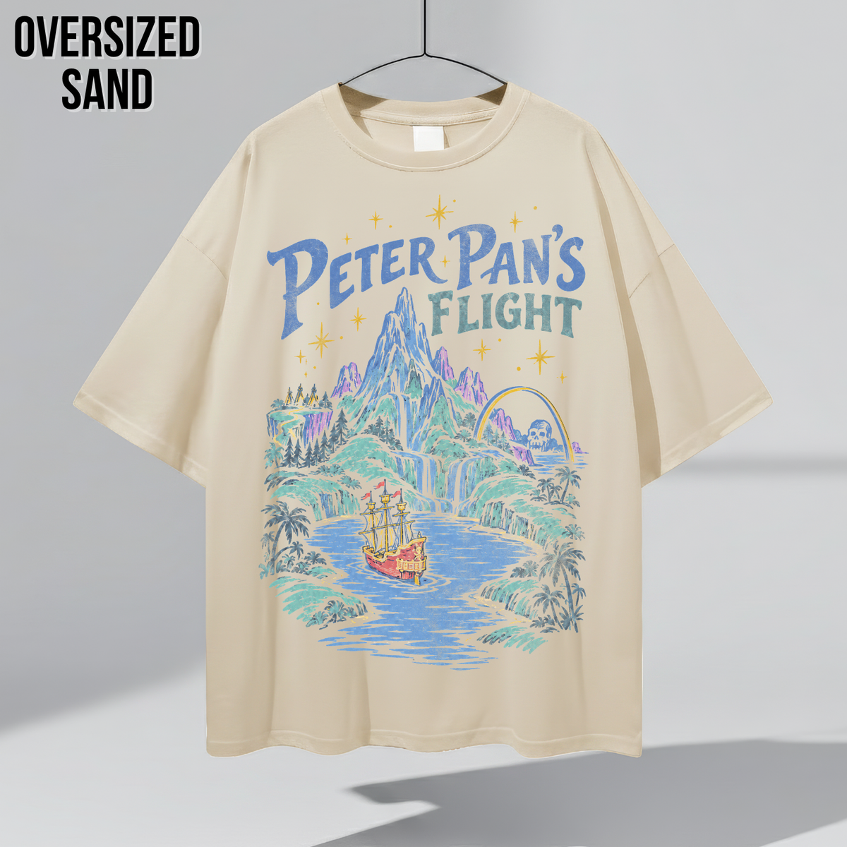 Peter Pan's Flight Shirt – Disney Peter Pan's Flight Neverland Vintage Graphic Shirt, Pirate Ship Ride Tee, Disney Parks Fan Gift, Disneyland Attraction Merch