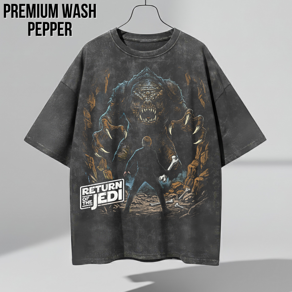 Star Wars Return of the Jedi Rancor Scene Shirt: Luke Skywalker vs Rancor Tee