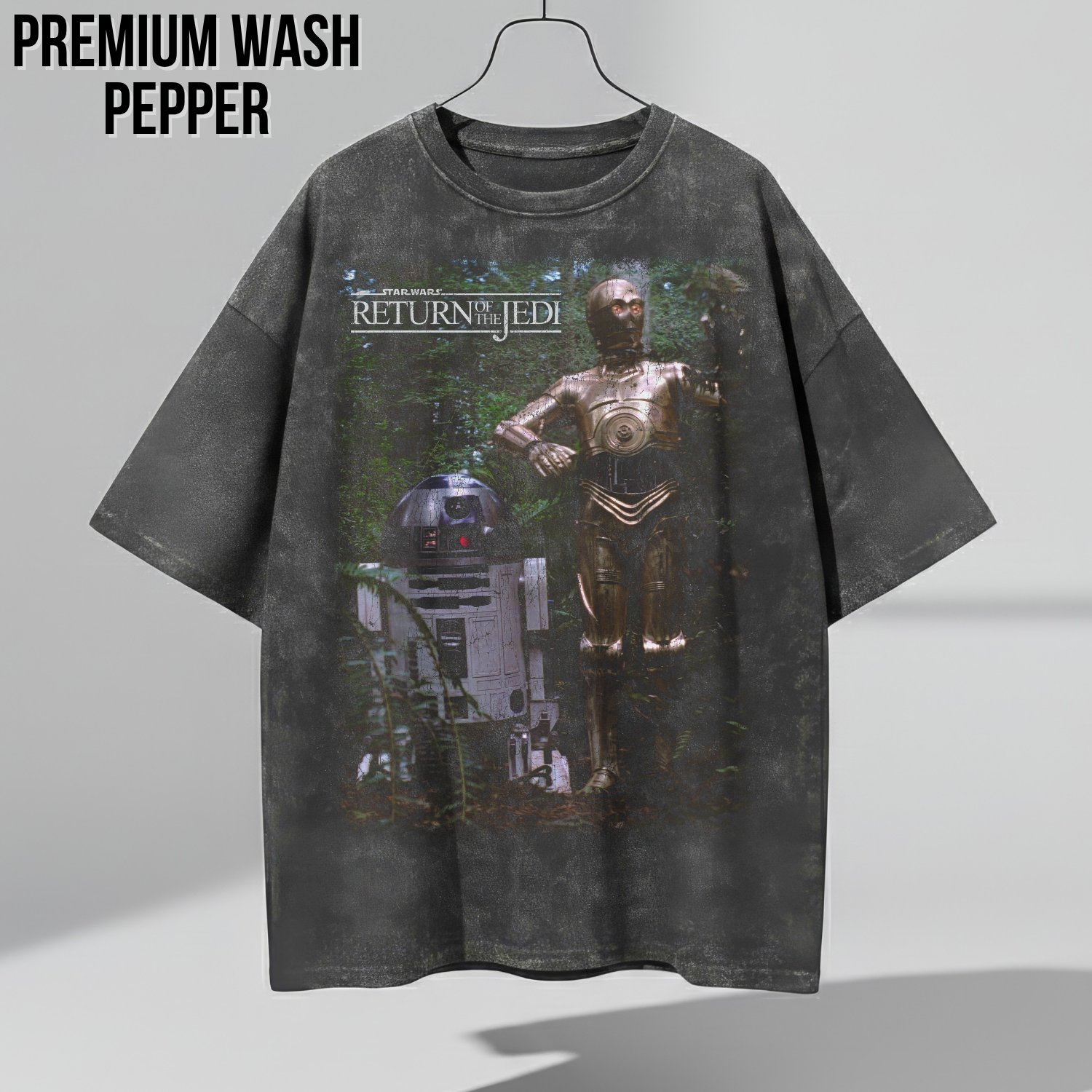 Star Wars Return Of The Jedi Shirt – R2-D2 and C-3PO Endor Graphic Tee, Star Wars Fan Gift, Return Of The Jedi Droids Shirt