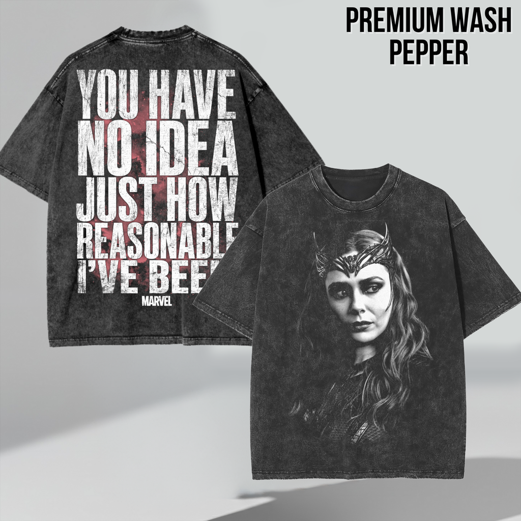 Scarlet Witch Shirt – Wanda Maximoff You Have No Idea Just How Reasonable I've Been Tee, Scarlet Witch Marvel Fan Gift, WandaVision Graphic Shirt, Marvel Villain Shirt