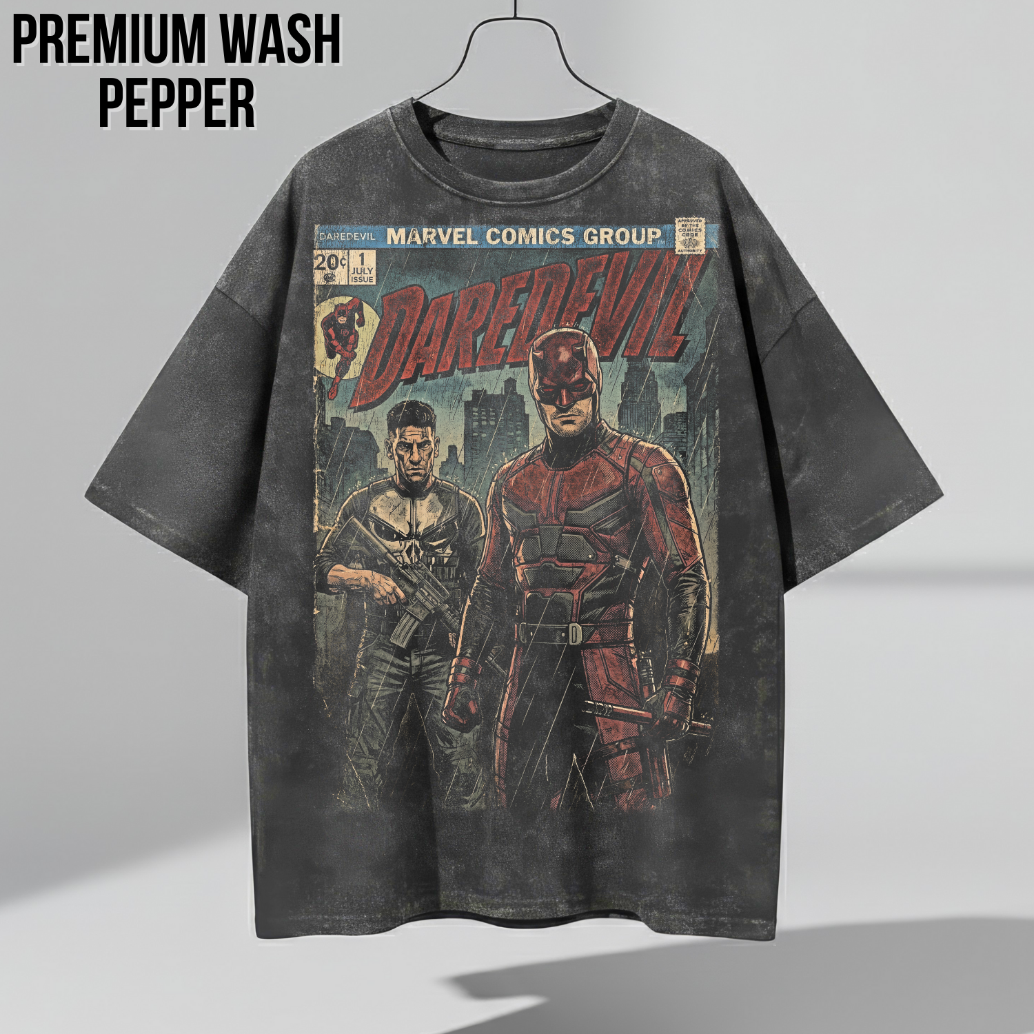 Vintage Daredevil Comic Shirt: Marvel Punisher Tee