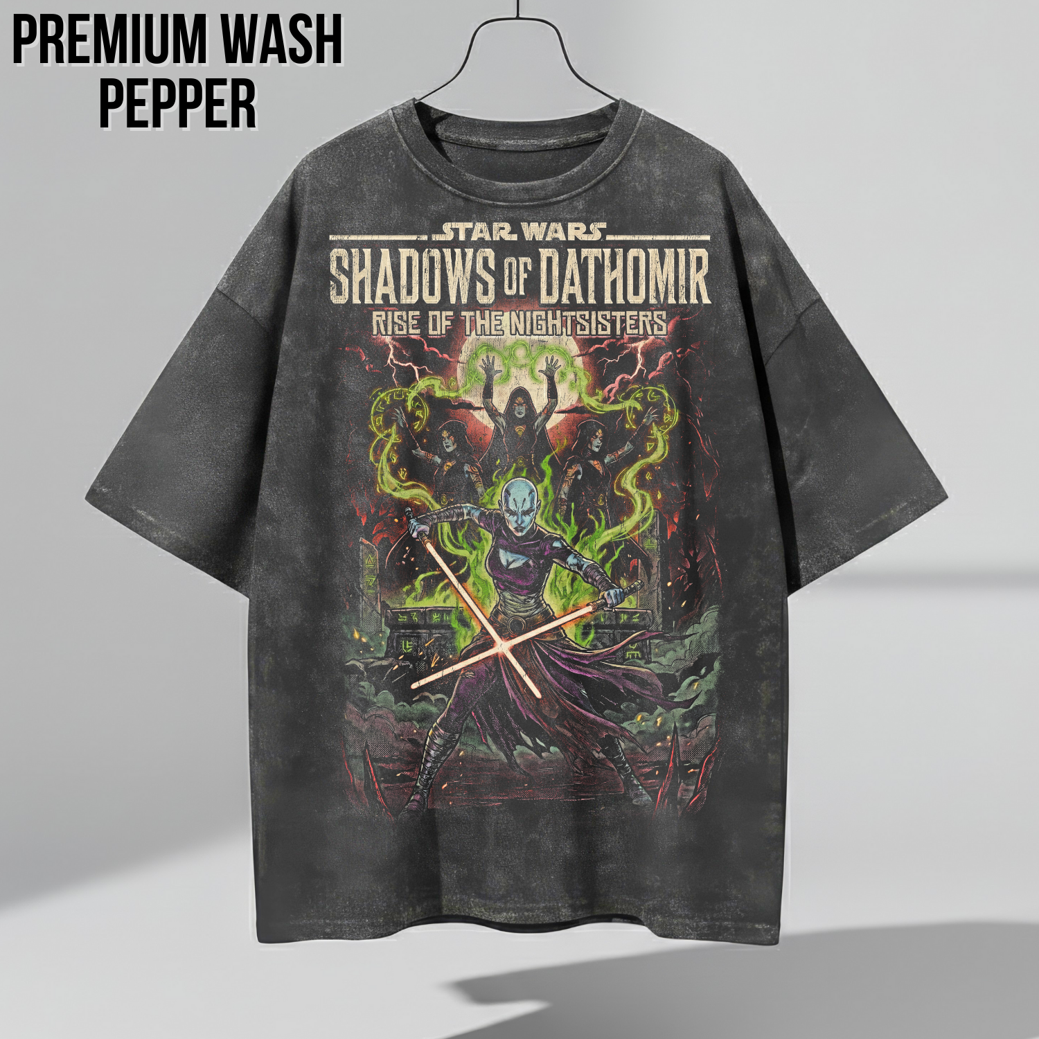 Star Wars Shadows of Dathomir Shirt – Asajj Ventress Nightsisters Vintage Comic Tee