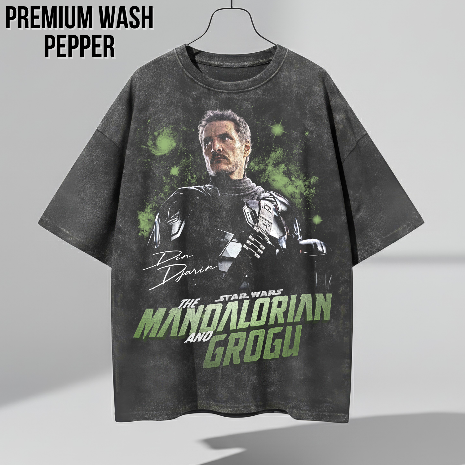 Mandalorian and Grogu Shirt: Din Djarin Pedro Pascal Star Wars Tee