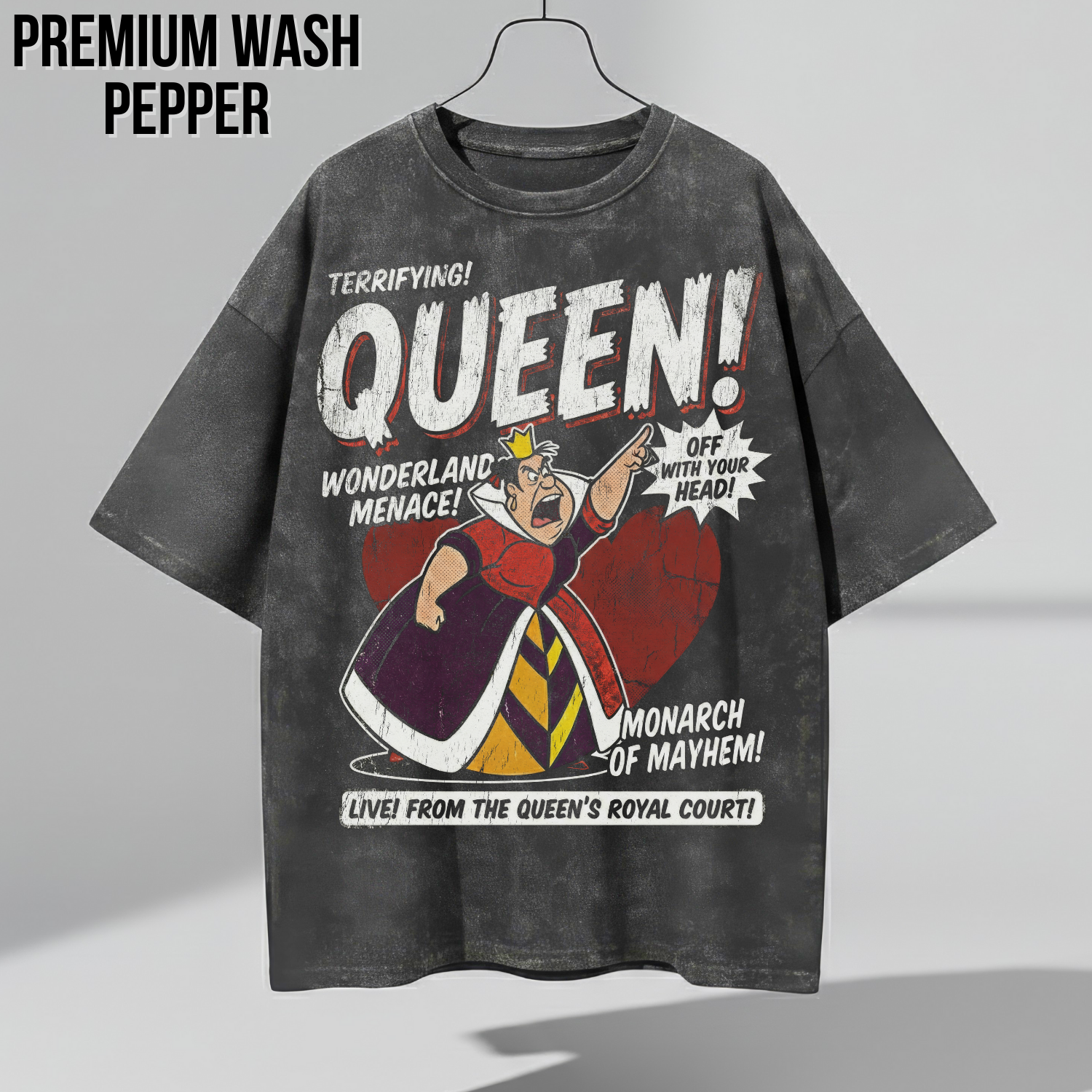Queen of Hearts Shirt - Alice in Wonderland Graphic Tee