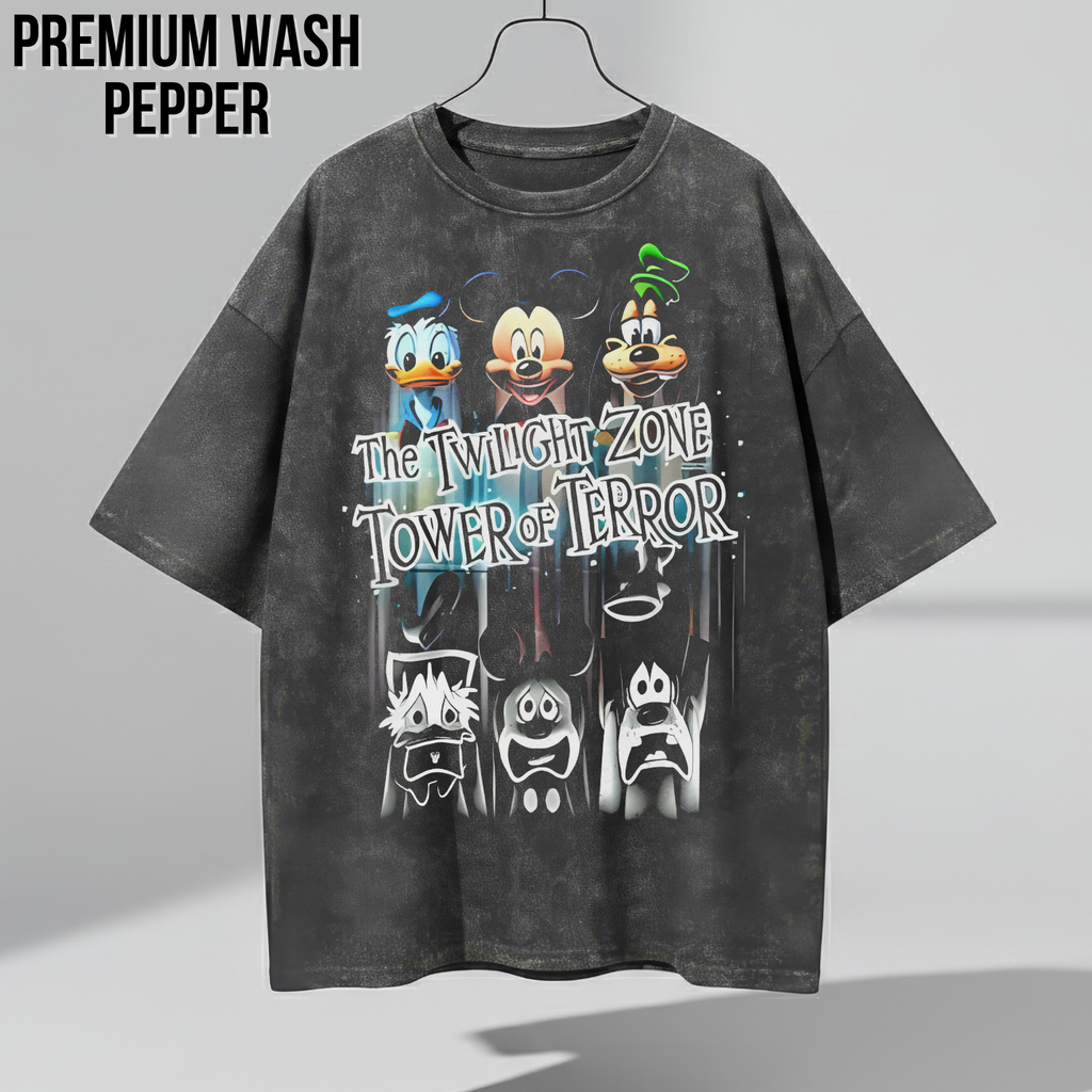 Vintage Tower of Terror Disney Shirt – Mickey Donald Goofy Ride Tee