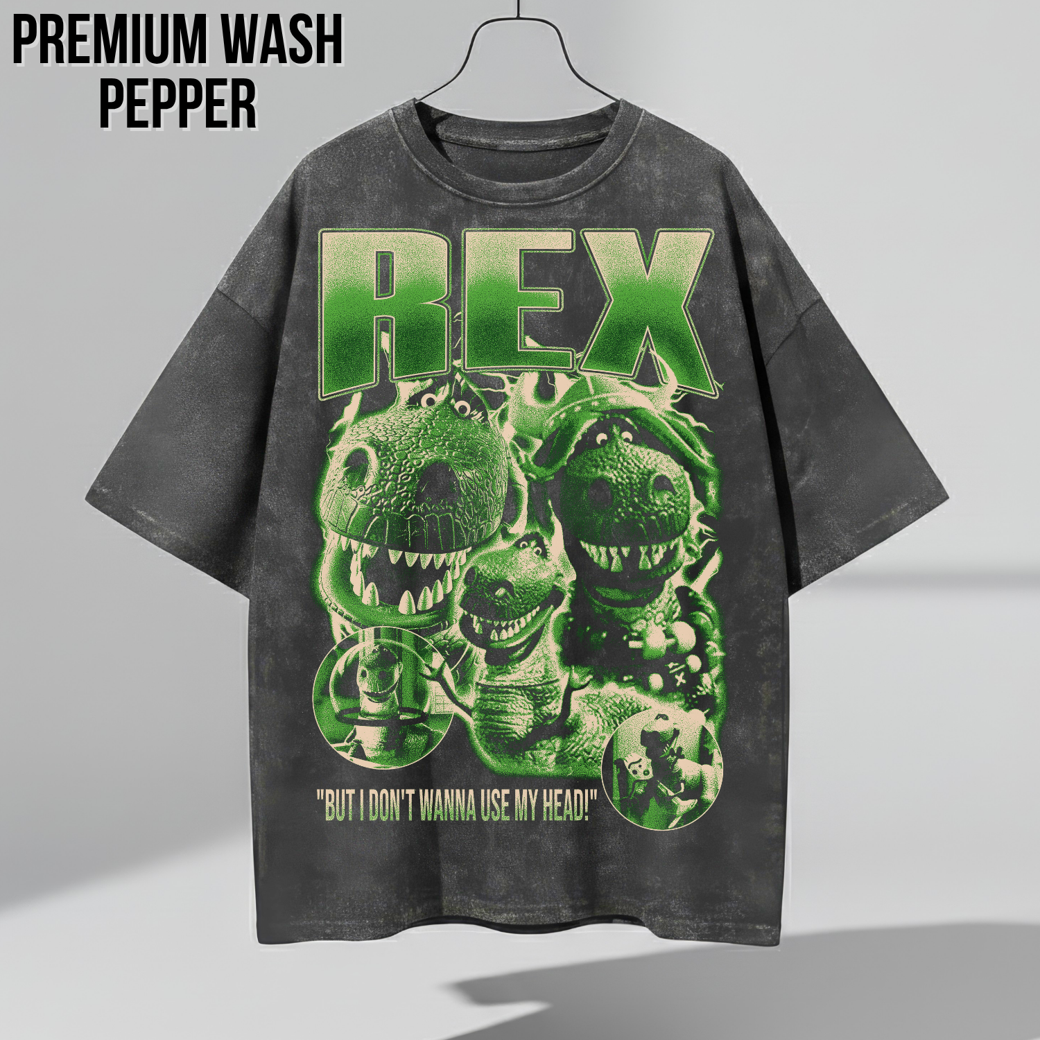 Toy Story Rex Shirt – But I Don't Wanna Use My Head Graphic Tee, Rex Dinosaur Fan Gift, Pixar Disney Toy Story Shirt
