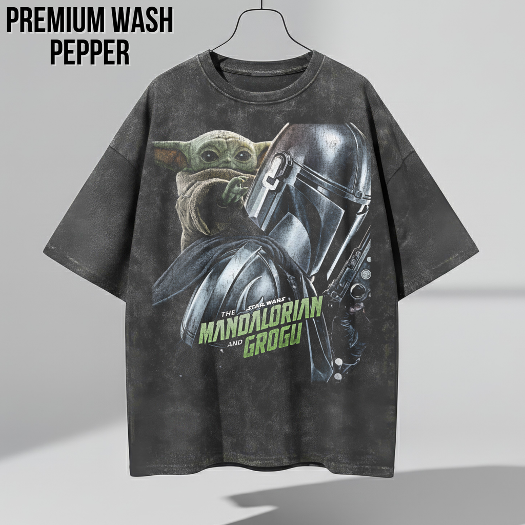 Mandalorian and Grogu Shirt: Grogu Din Djarin Star Wars tee