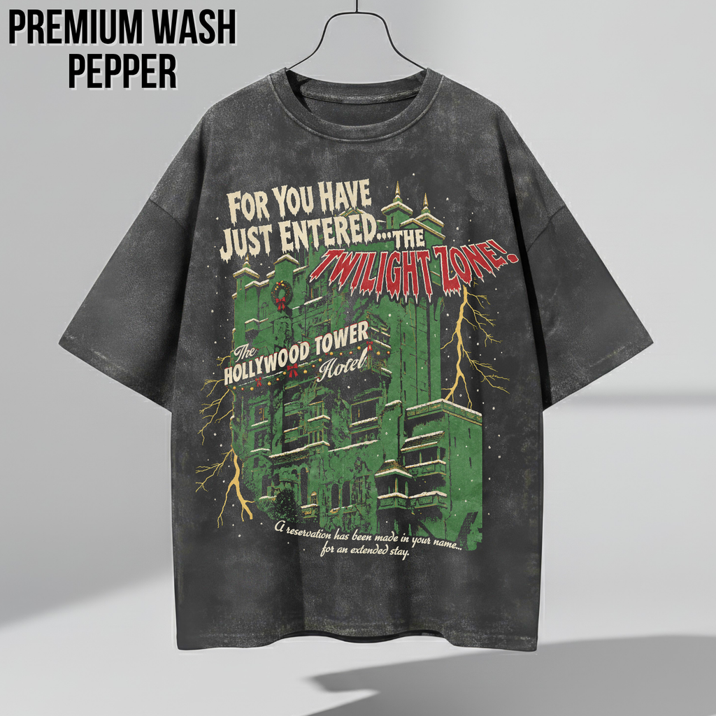 Tower of Terror Christmas Shirt – Hollywood Tower Hotel Twilight Zone Holiday Graphic Shirt, Disney Parks Holiday Fan Gift, Disney Christmas Ride Shirt, Disney Holiday Merch