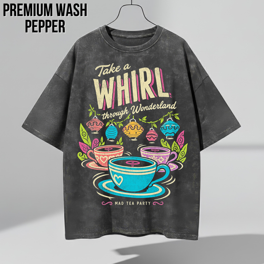 Mad Tea Party Shirt – Alice in Wonderland Teacups Disney Ride Graphic Shirt, Disney Parks Fan Gift, Vintage Wonderland Teacups Shirt, Retro Disney Attraction Merch