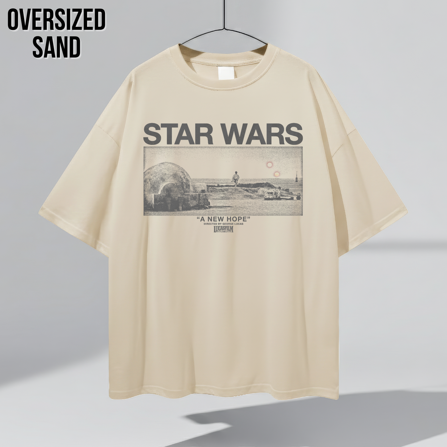 Star Wars A New Hope Shirt – Luke Skywalker Tatooine Twin Suns Tee