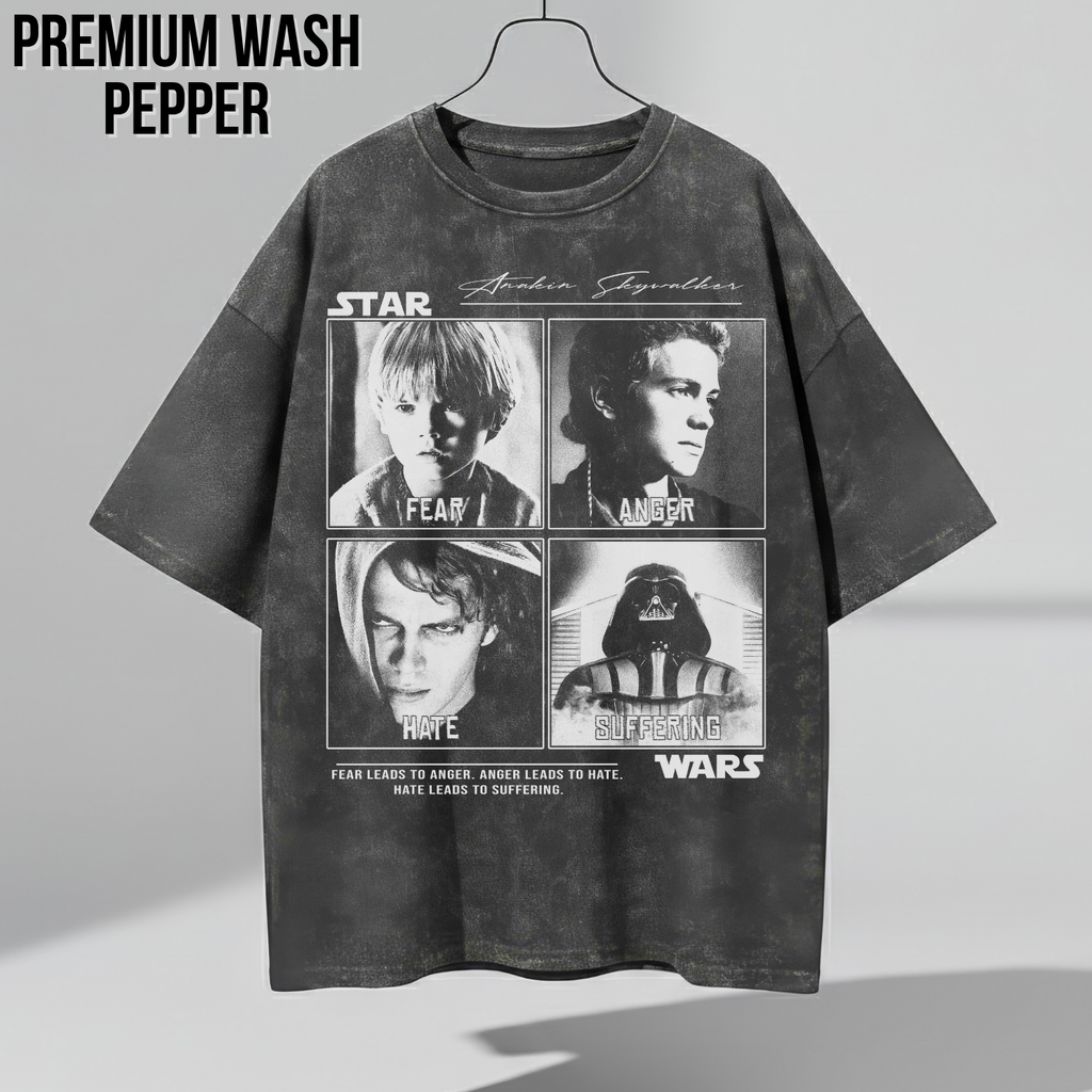 Anakin Skywalker Evolution Tee | Star Wars Prequels Vintage Style Shirt