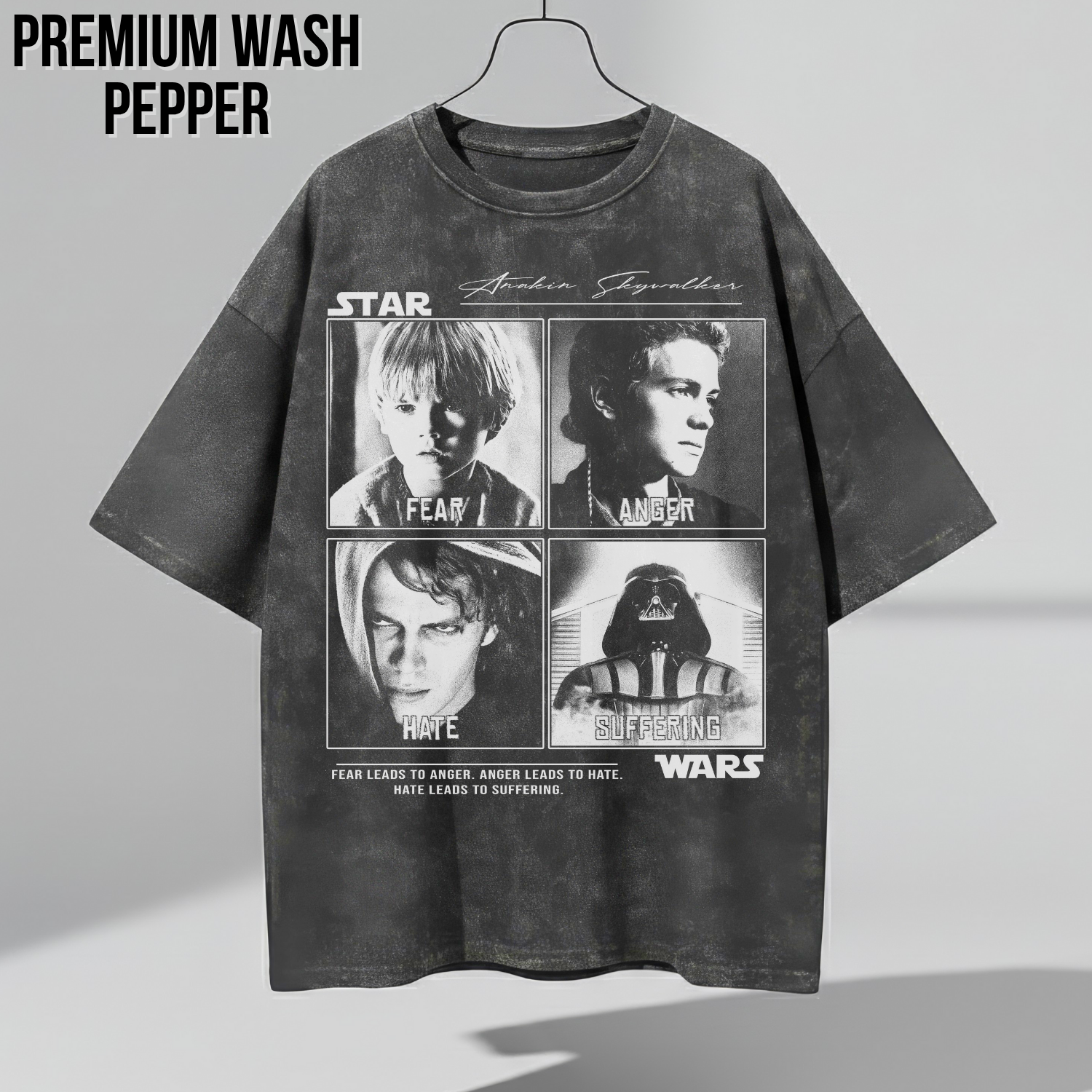 Anakin Skywalker Evolution Tee | Star Wars Prequels Vintage Style Shirt