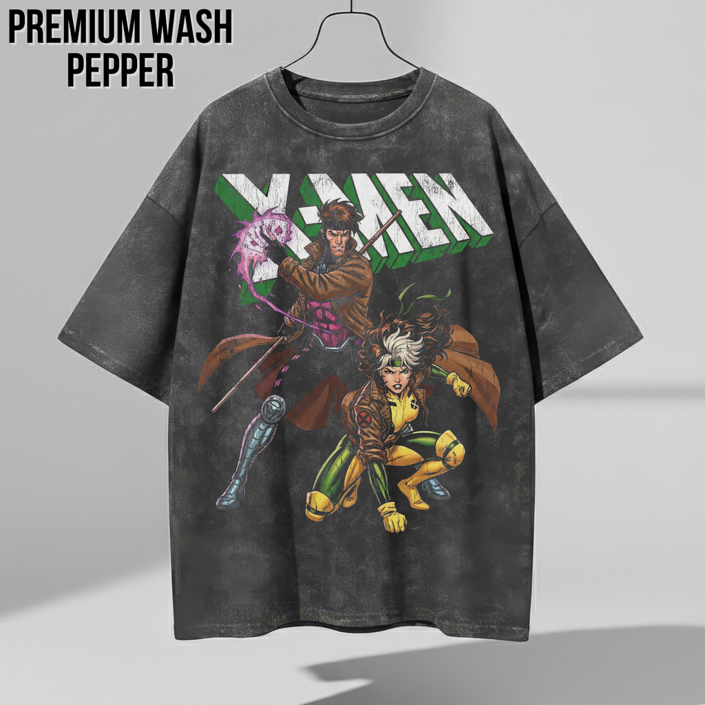 Marvel X-Men Gambit Rogue Shirt - Retro Marvel Mutant Tee
