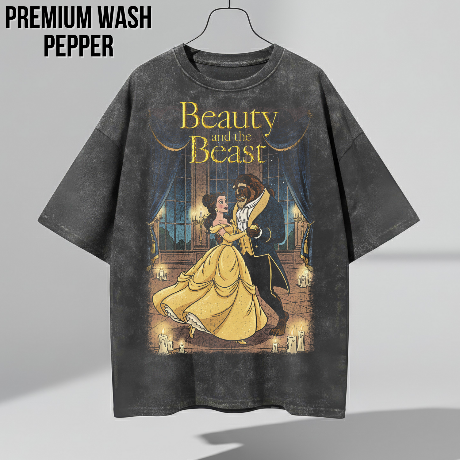 Beauty and the Beast Shirt: Vintage Belle & Beast Ballroom Tee