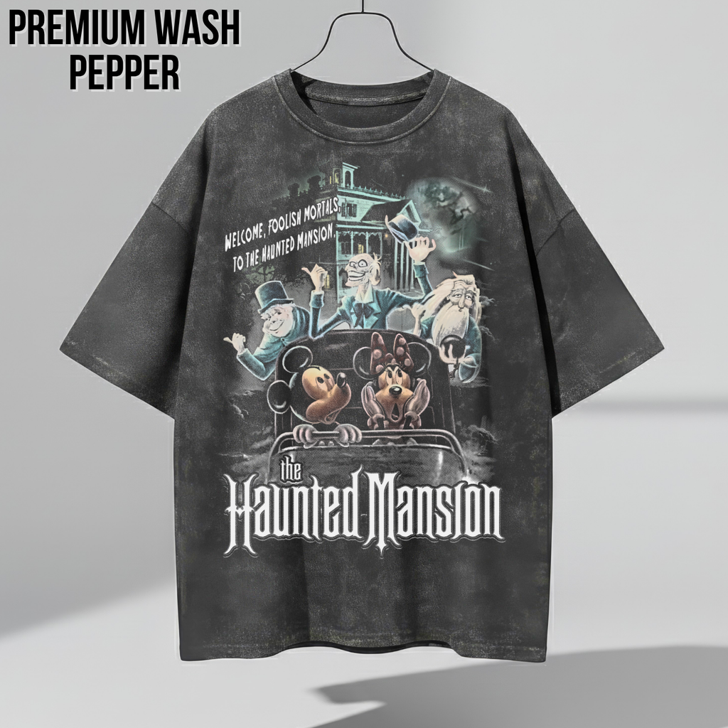 Vintage Disney Haunted Mansion Tee - Mickey Minnie Disney Shirt