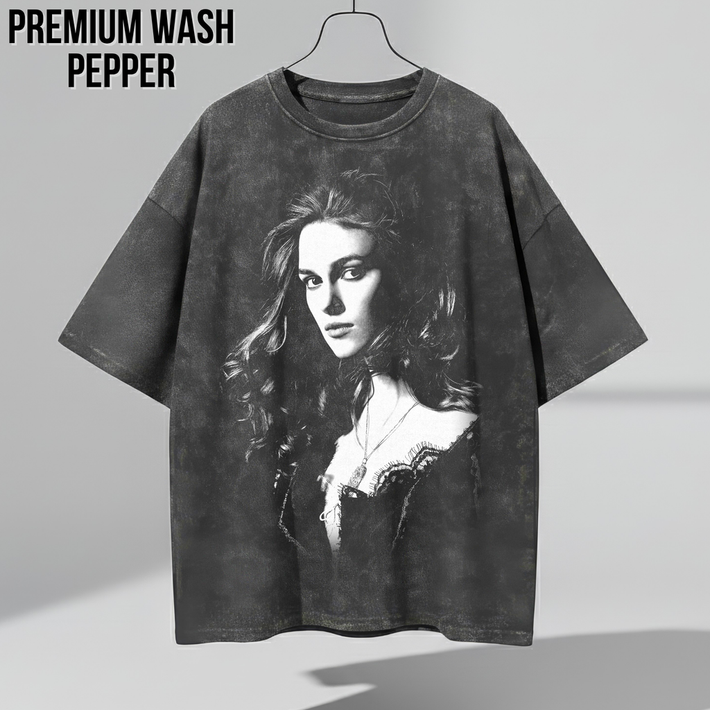 Elizabeth Swann Shirt – Fluch der Karibik Elizabeth Swann Portrait T-Shirt, Keira Knightley Piraten Fan Geschenk, Elizabeth Swann Grafik Shirt, Disney Piraten Shirt