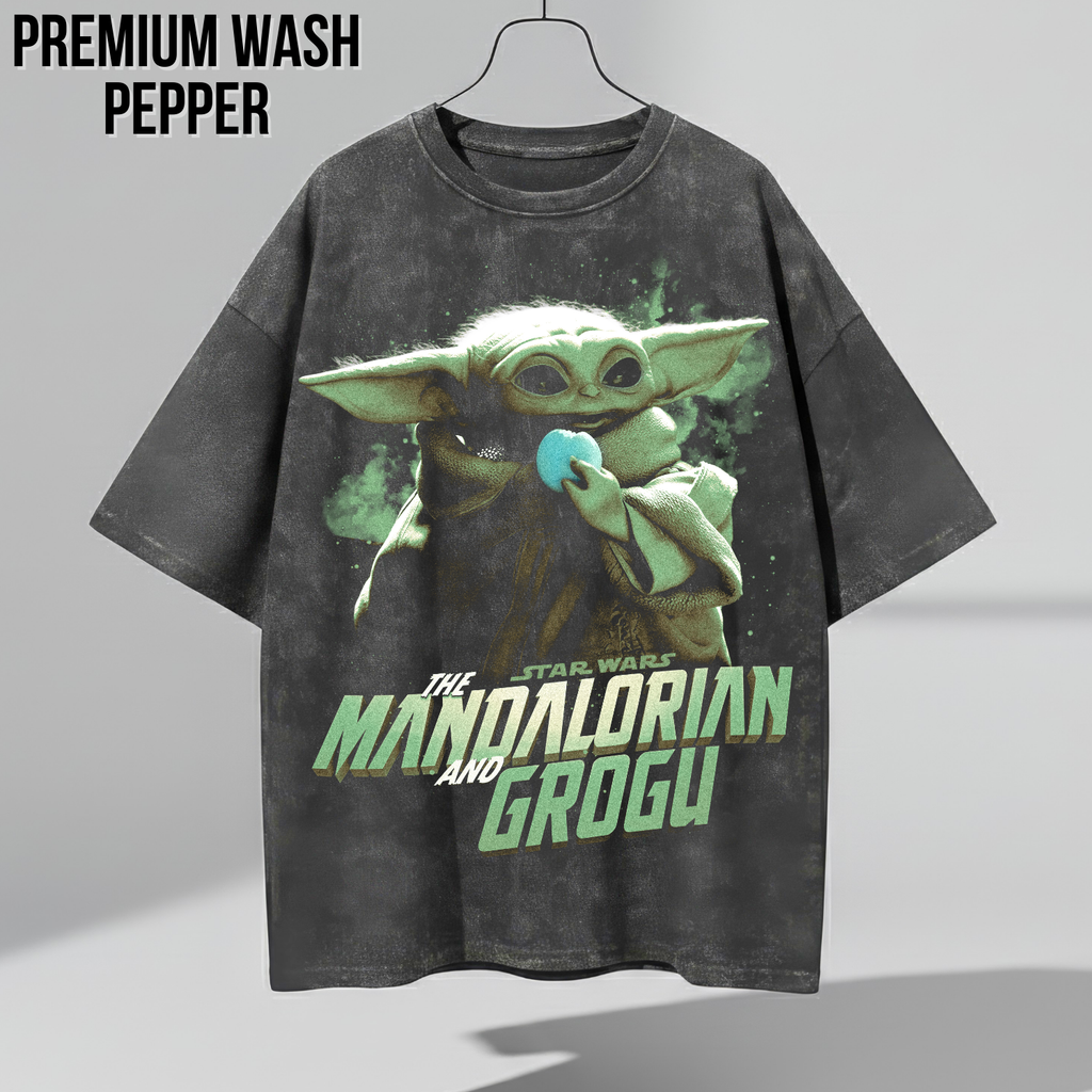 Mandalorian and Grogu Shirt: Grogu Baby Yoda Star Wars tee